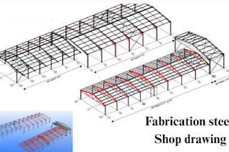 create steel fabrication shop drawings and manufacturing drawings