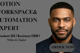 build custom notion workspace setup, notion dashboard, and automation