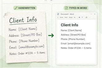 type scanned invoice image to editable word document fast