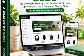 sell a complete shopify course for ecommerce