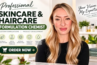 be your skincare formulation haircare formulate chemist and product development