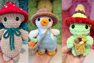 create handmade soft custom plush toy stuffed animals crochet kawaii plushie