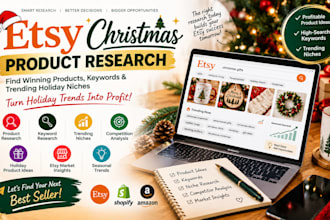 research etsy christmas products, keywords and trending holiday niches