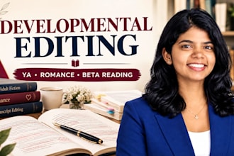 do developmental edit young adult manuscript, romance dark erotic book beta read