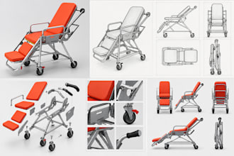 design stretcher chairs, medical recliners, dialysis chairs, hospital furniture