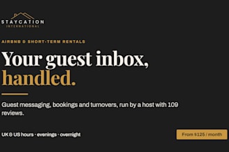 be your airbnb virtual assistant and co host for guest messaging