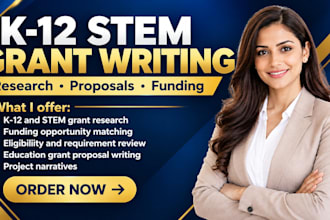 find and write k 12 stem grants for your school education program