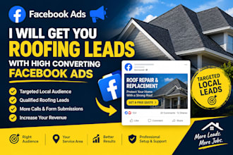 get roofing leads with high converting facebook ads