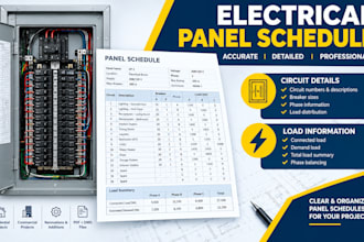 create electrical panel schedules for your project