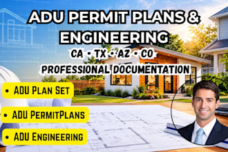 create adu permit plans engineering stamp ca tx az co
