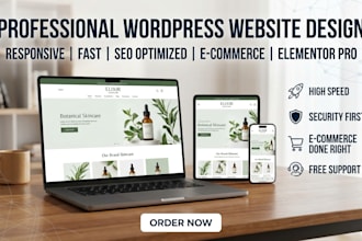 build a professional wordpress website with elementor