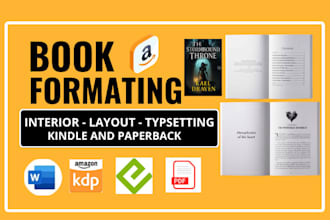 do spanish book interior formatting and layout print kindle KDP
