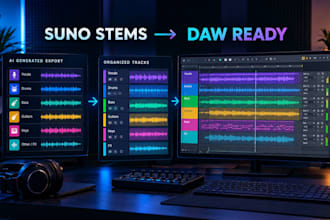prepare suno stems for your daw workflow, suno stem cleanup suno midi suno daw