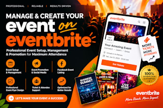 manage and create your event on eventbrite