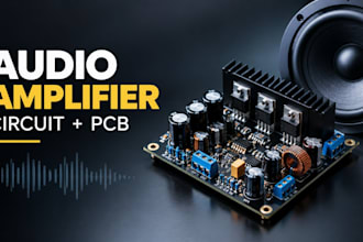 custom audio amplifier circuit, amplifier pcb, audio electronics