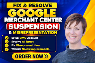 fix google merchant center suspension and misrepresentation issues
