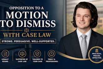 draft a persuasive US court opposition to a motion to dismiss with deep case law