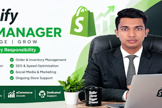 be your shopify store manager