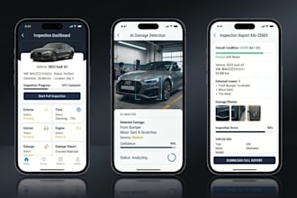 create a car inspection app, vehicle inspection app, ai vehicle inspection app