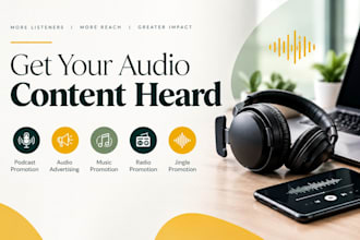 promote and setup your radio commercial jingle music and podcast