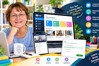 develop lms edtech app, educational app, online course app or elearning app