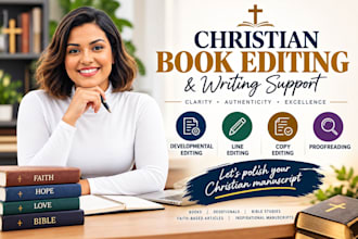 professionally edit and proofread your christian book, manuscript, or devotional