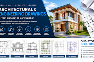 draw architectural construction structural plan mep engineering permit drawing