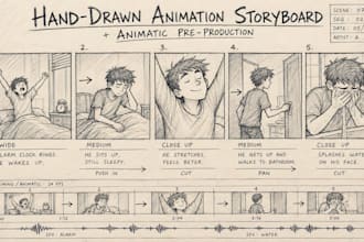 create animation storyboards and animatics