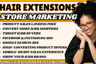 hair extension marketing hair store ads hair brand marketing hair store sales