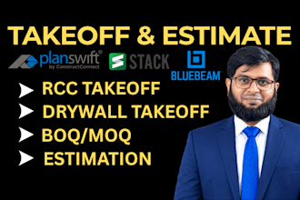 do material takeoff, quantity takeoff as a quantity surveyor