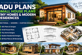 design california adu plans, small house plans, tiny homes and modern residences