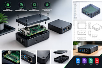 design custom pcb enclosures and electronic product casings for 3d printing