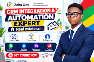 zoho CRM setup zoho one crm automation lofty crm integration expert real estate