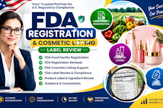 handle fda compliance fda registration, US agent cosmetic label review fsvp