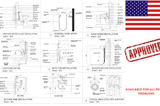 draw architecture mep hvac electrical and plumbing permit drawings