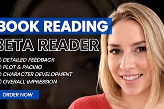 beta read and critique your fiction or nonfiction manuscript
