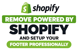 remove powered by shopify and setup footer nicely