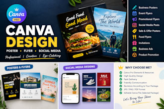 design professional canva posters and flyers
