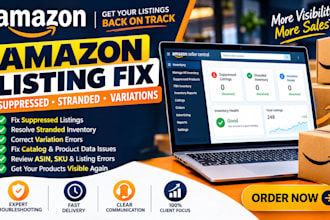fix amazon inactive listings stranded fba fbm  inventory listing variations