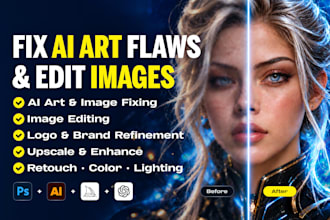 fix ai art flaws, edit images and brand kits