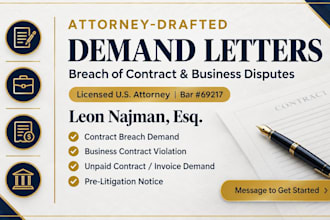 write a legal demand letter for unpaid contracts