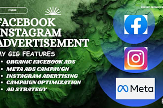 do organic facebook ads marketing and intagram organic growth