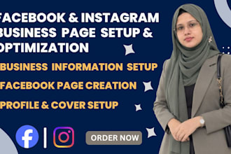 facebook and instagram business page setup and optimization