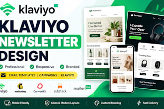 design a professional klaviyo email newsletter template