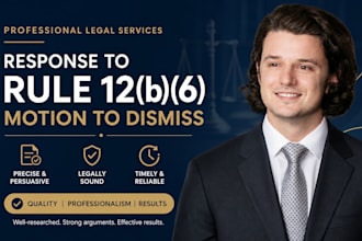 draft a firm US response to a rule motion to dismiss failure to state claim