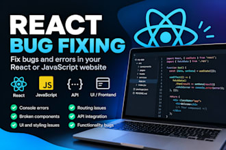 fix bugs and errors in your react javascript website