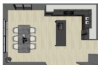 create a 3d interior design for your room in sketchup