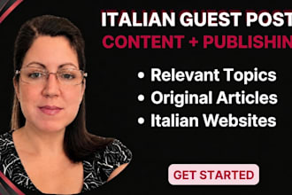 write and publish guest posts on relevant italian websites