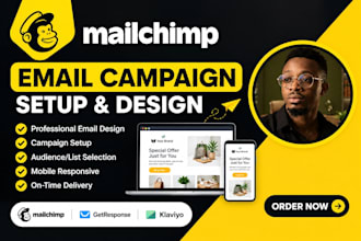 setup and design your mailchimp email campaign