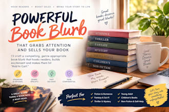 write a compelling book blurb and amazon book description